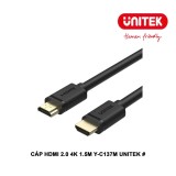 CÁP HDMI V1.4 4k HIỆU UNITEK YC137M - DÀI 1.5M